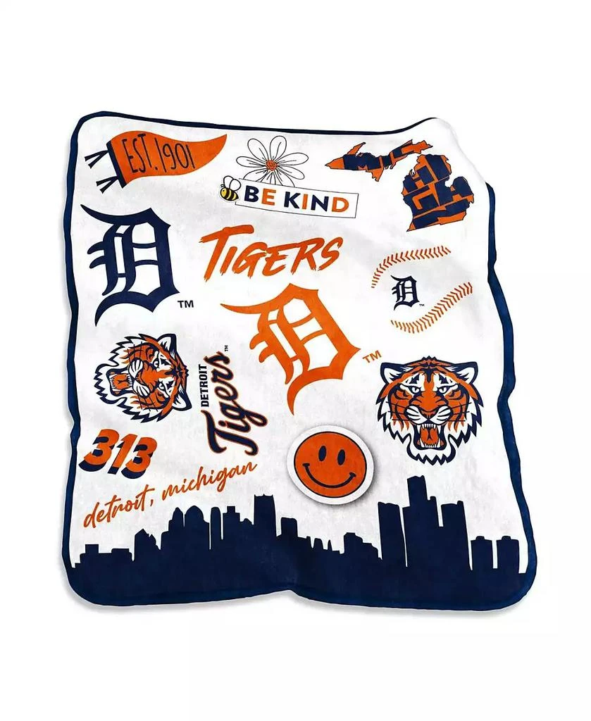 商品Logo Brands|Detroit Tigers 50'' x 60'' Native Raschel Plush Throw Blanket,价格¥299,第1张图片