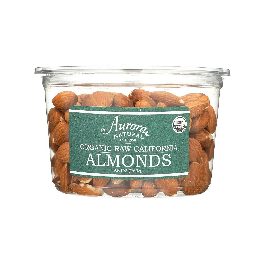 商品Aurora Natural|Products - Organic Raw California Almonds - Case of 12 - 9.5 oz.,价格¥1077,第1张图片