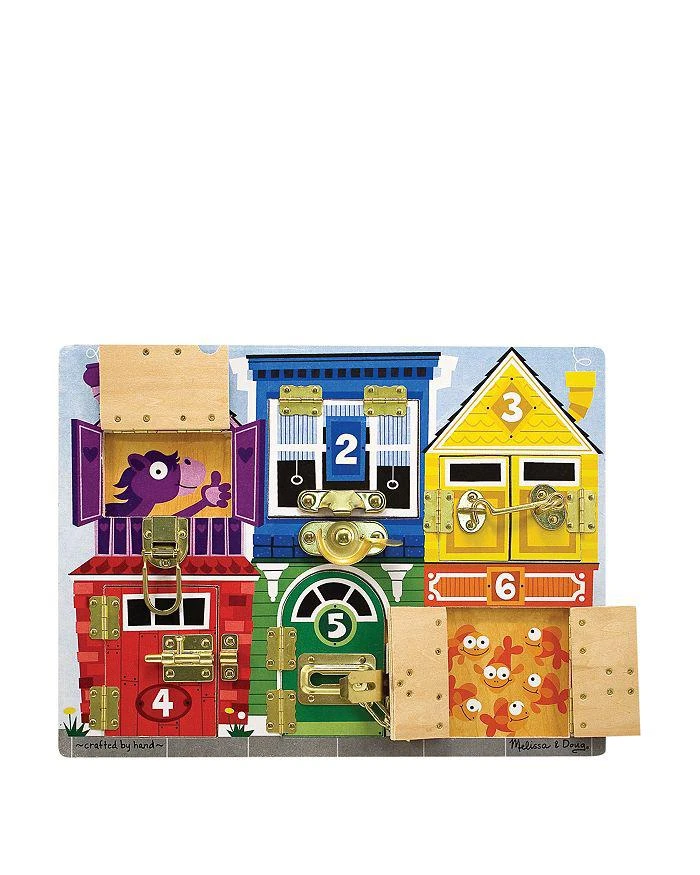 商品Melissa & Doug|Wooden Latches Board - Ages 3+,价格¥244,第3张图片详细描述