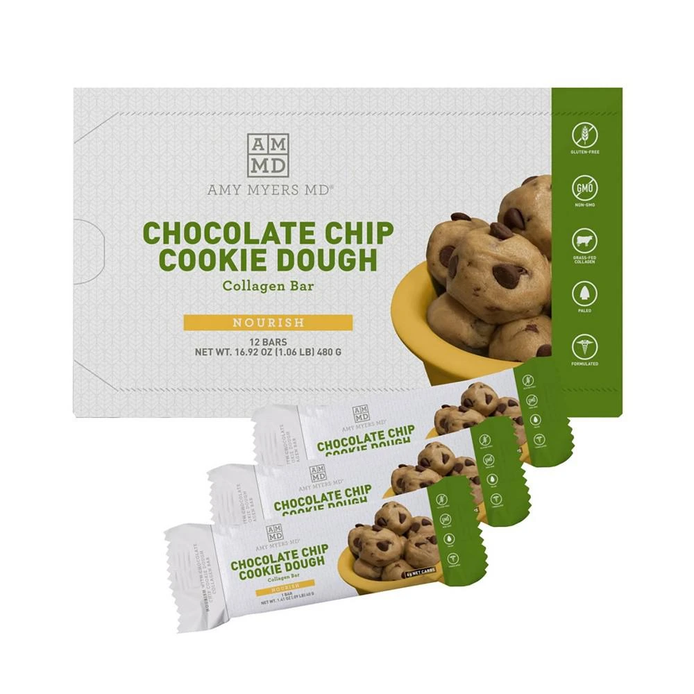 商品Amy Myers MD®|Cookie Dough Collagen Bars - 1 Case 12 Bars,价格¥374,第1张图片