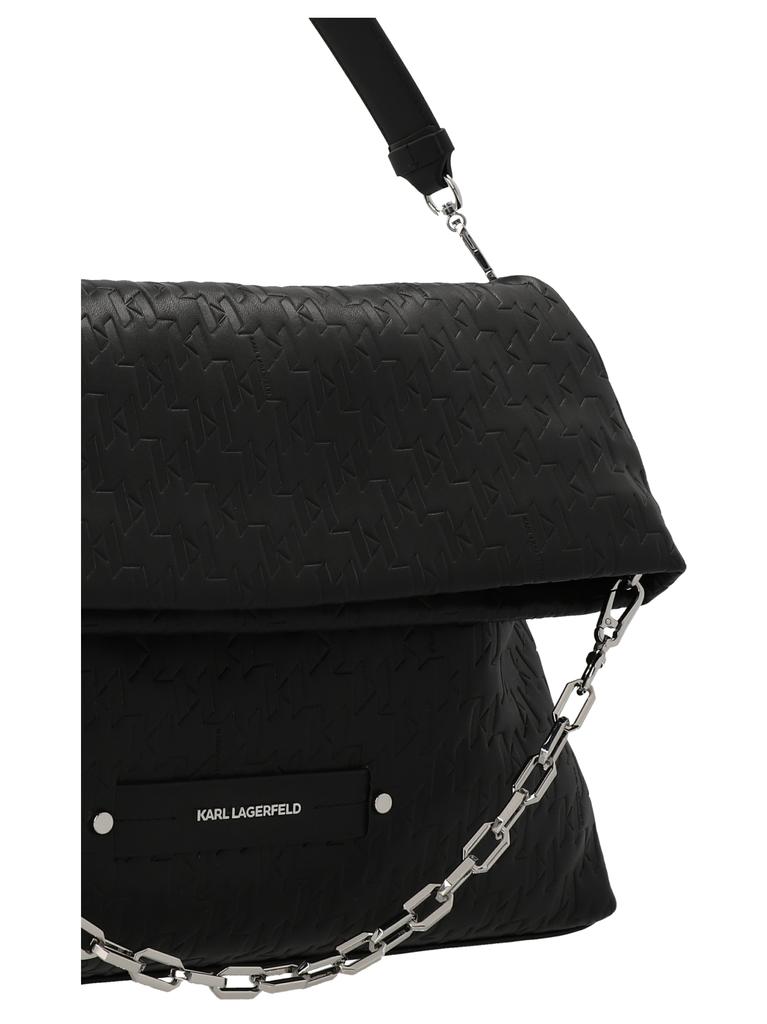 Karl Lagerfeld k/kushion Monogram Tote Shoulder Bag商品第3张图片规格展示