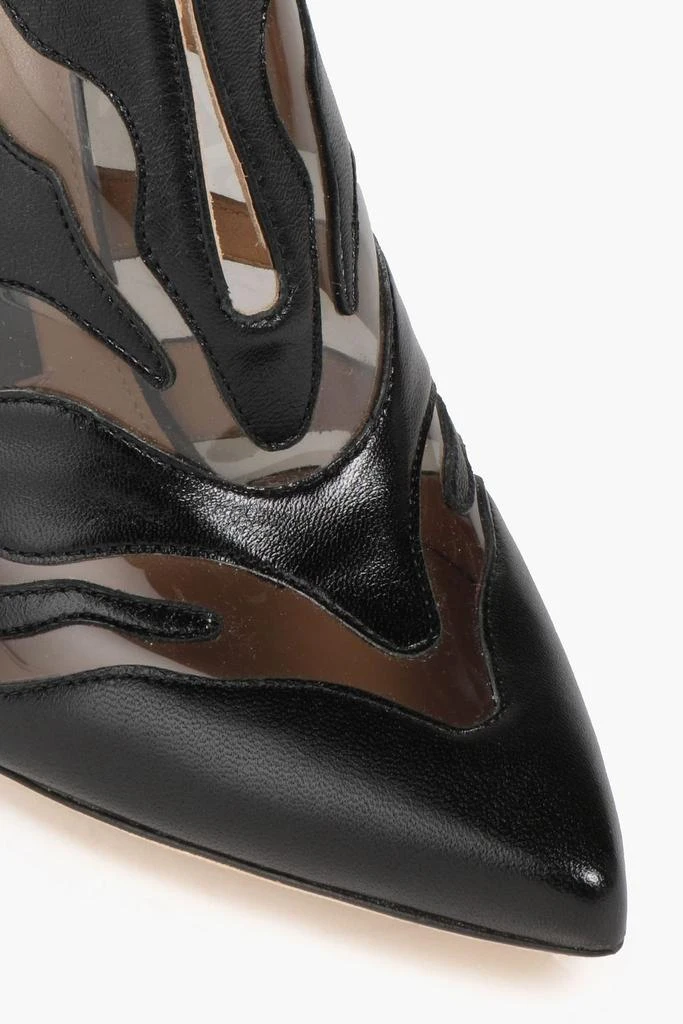 商品Sergio Rossi|Logo-appliquéd PVC and leather mules,价格¥1333,第2张图片详细描述