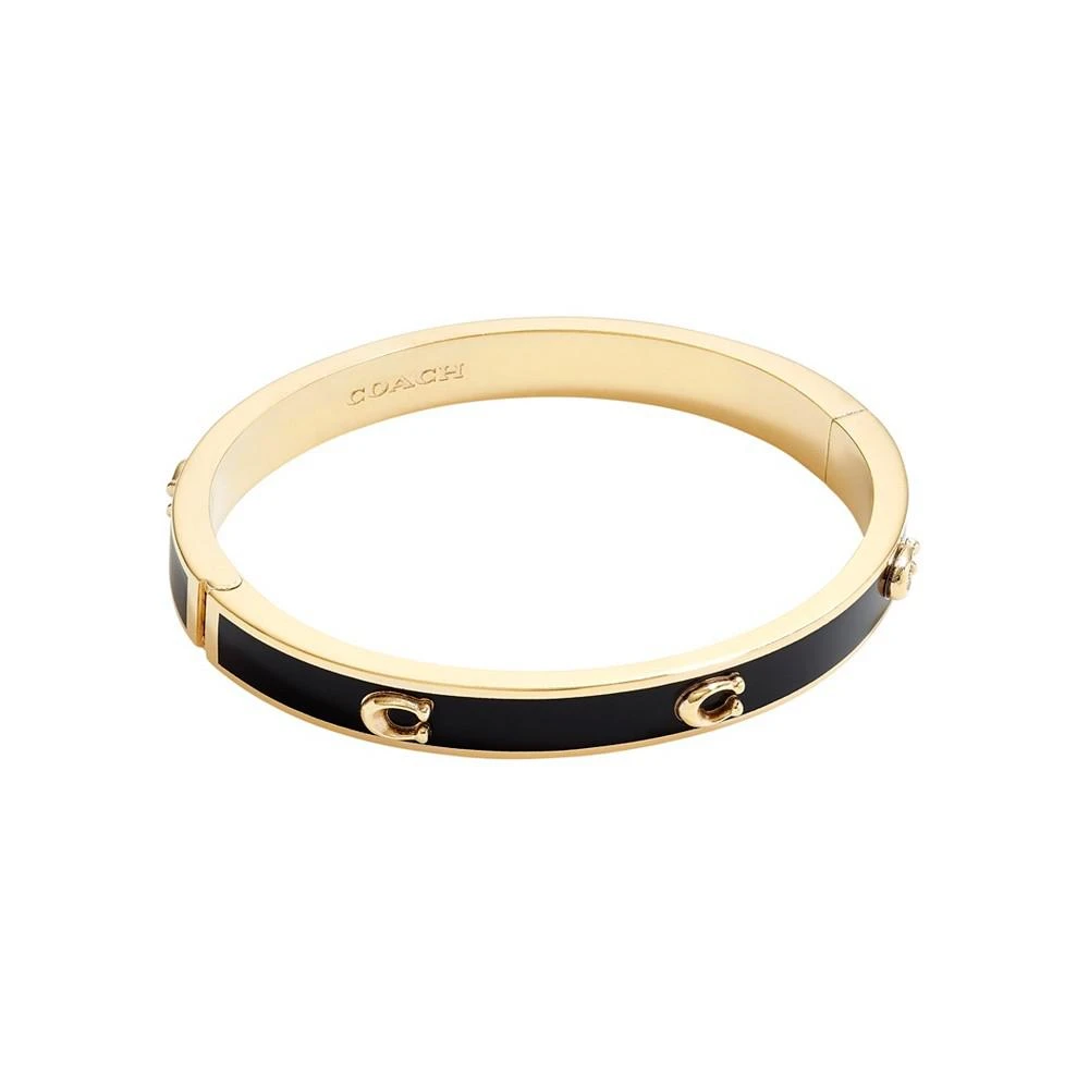 商品Coach|Women's Signature Hinged Bangle Bracelet,价格¥699,第1张图片