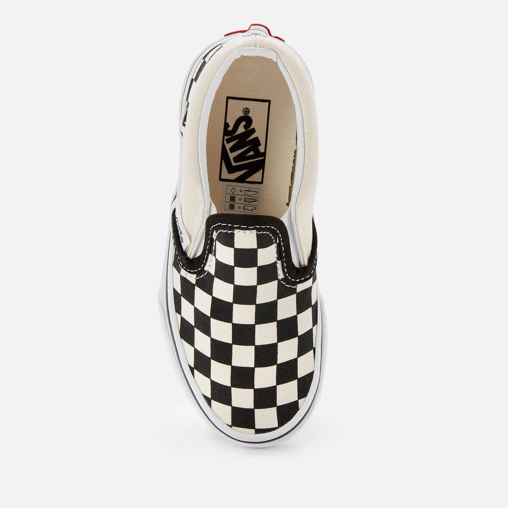 商品Vans|VANS KIDS' CLASSIC SLIP-ON CHECKERBOARD TRAINERS - BLACK/WHITE,价格¥342,第3张图片详细描述