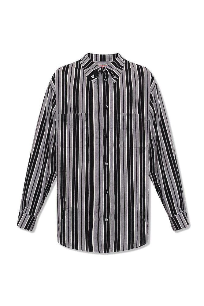 商品Kenzo|Kenzo Striped Long-Sleeved Shirt,价格¥1290,第1张图片