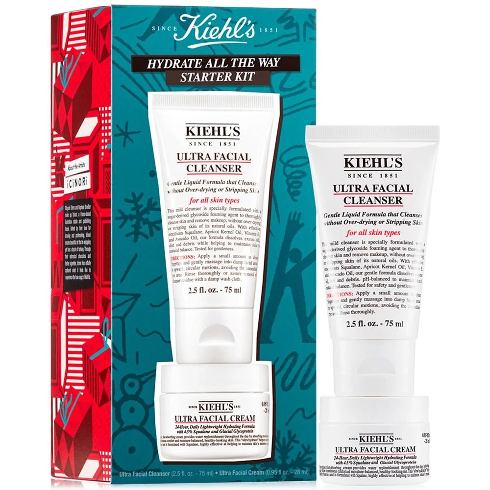 商品Kiehl's|2-Pc. Hydrate All The Way Starter Set,价格¥188,第1张图片