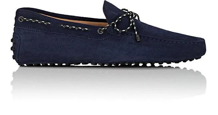 商品Tod's|Braided-Tie Suede Drivers,价格¥722,第1张图片