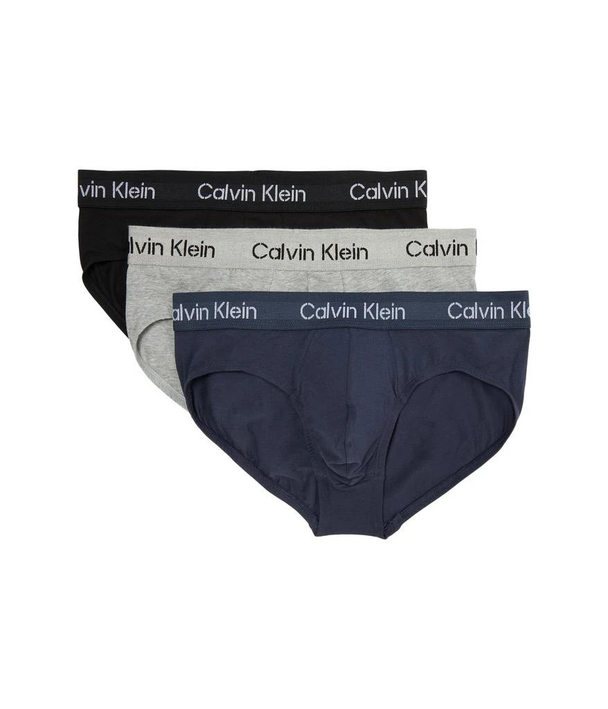商品Calvin Klein|Khakis Cotton Stretch Hip Brief 3-Pack,价格¥216,第1张图片