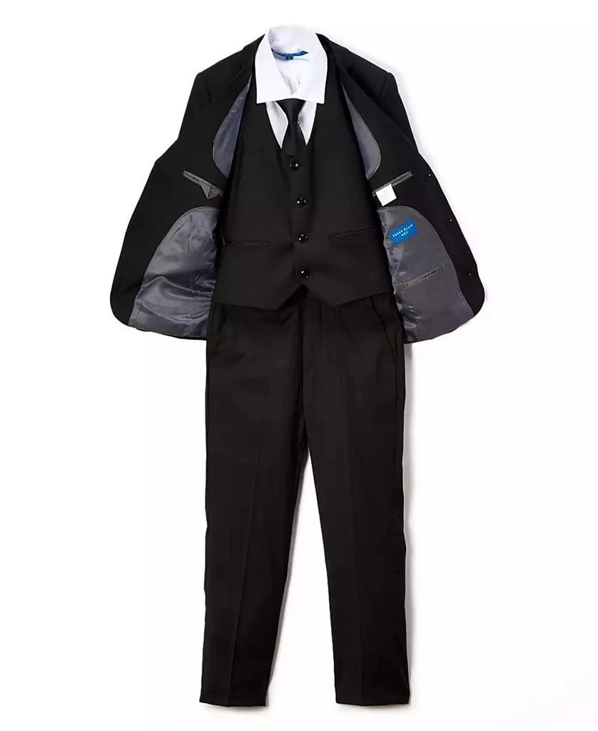 商品Perry Ellis|Big Boy's 5-Piece Shirt, Tie, Jacket, Vest and Pants Solid Suit Set,价格¥986,第3张图片详细描述