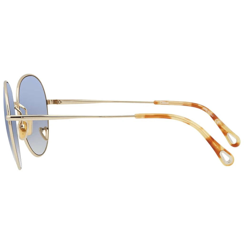 商品Chloé|Blue Round Ladies Sunglasses CH0027S 002 61,价格¥1267,第3张图片详细描述