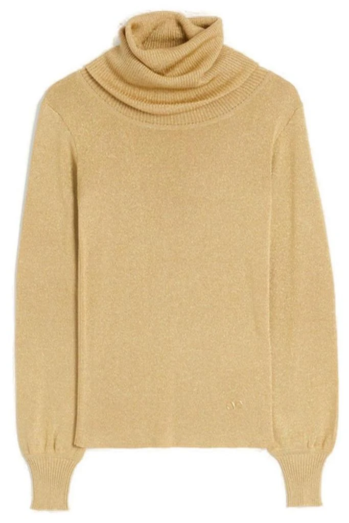 商品Valentino|Valentino Logo Plaque Turtleneck Knitted Jumper,价格¥5960,第1张图片