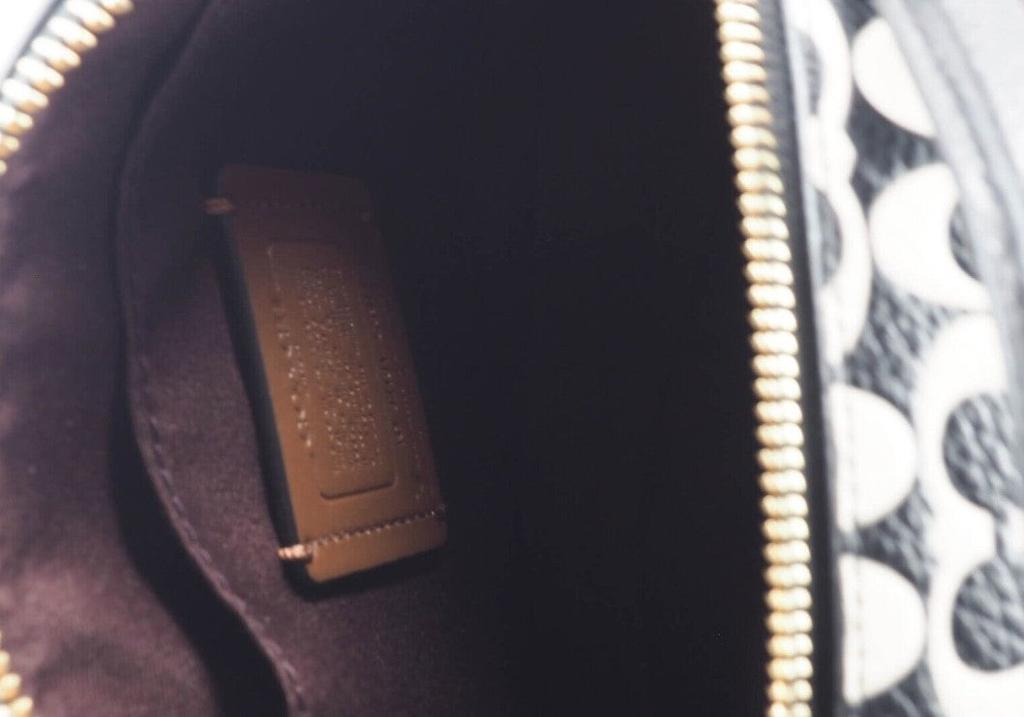 商品Coach|Mickey Mouse X Keith Haring Serena Pebble Leather Satchel Handbag,价格¥2638,第7张图片详细描述