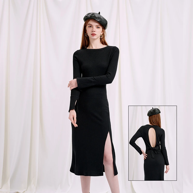 Estella针织连衣裙 - 黑色 | Estella Knit Dress - Black 商品