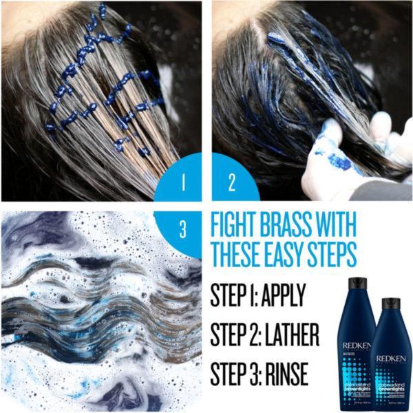 商品Redken|Color Extend Brownlights Blue Toning Sulfate-Free Shampoo,价格¥297,第5张图片详细描述