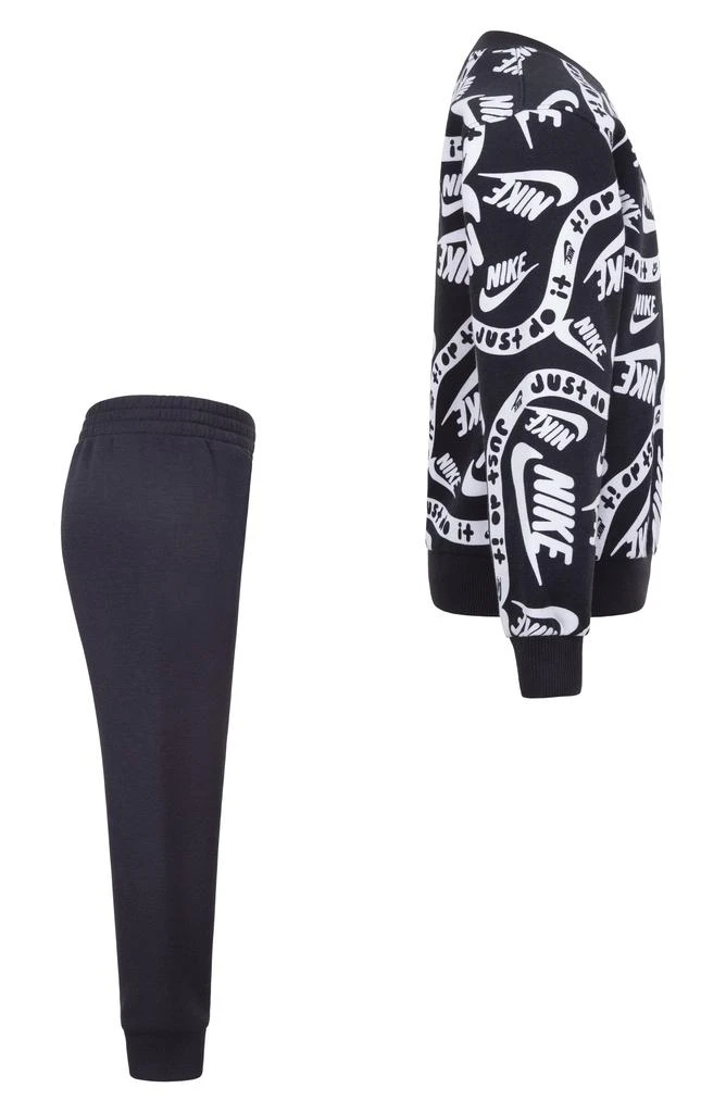 商品NIKE|Kids' Club Allover Print Sweatshirt & Joggers Set,价格¥219,第4张图片详细描述