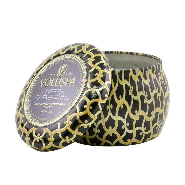 商品Voluspa|Voluspa 小铁罐香薰蜡烛 - 克莱门氏小苍兰 113g/4oz,价格¥89,第1张图片