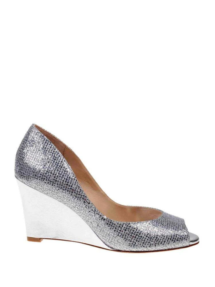 商品Badgley Mischka|Awake Glitter Wedge Heel Shoes,价格¥434,第1张图片