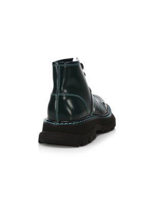 商品Alexander McQueen|Tread Leather Lace-Up Boots,价格¥2740,第5张图片详细描述