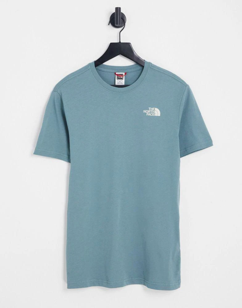 商品The North Face|The North Face Red Box Celebration t-shirt in blue Exclusive at ASOS ,价格¥178,第4张图片详细描述