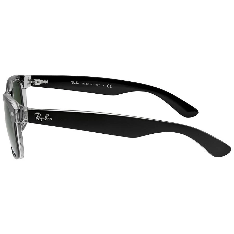 商品Ray-Ban|New Wayfarer Color Mix Green Classic G-15 Unisex Sunglasses RB2132 6052 55,价格¥842,第3张图片详细描述