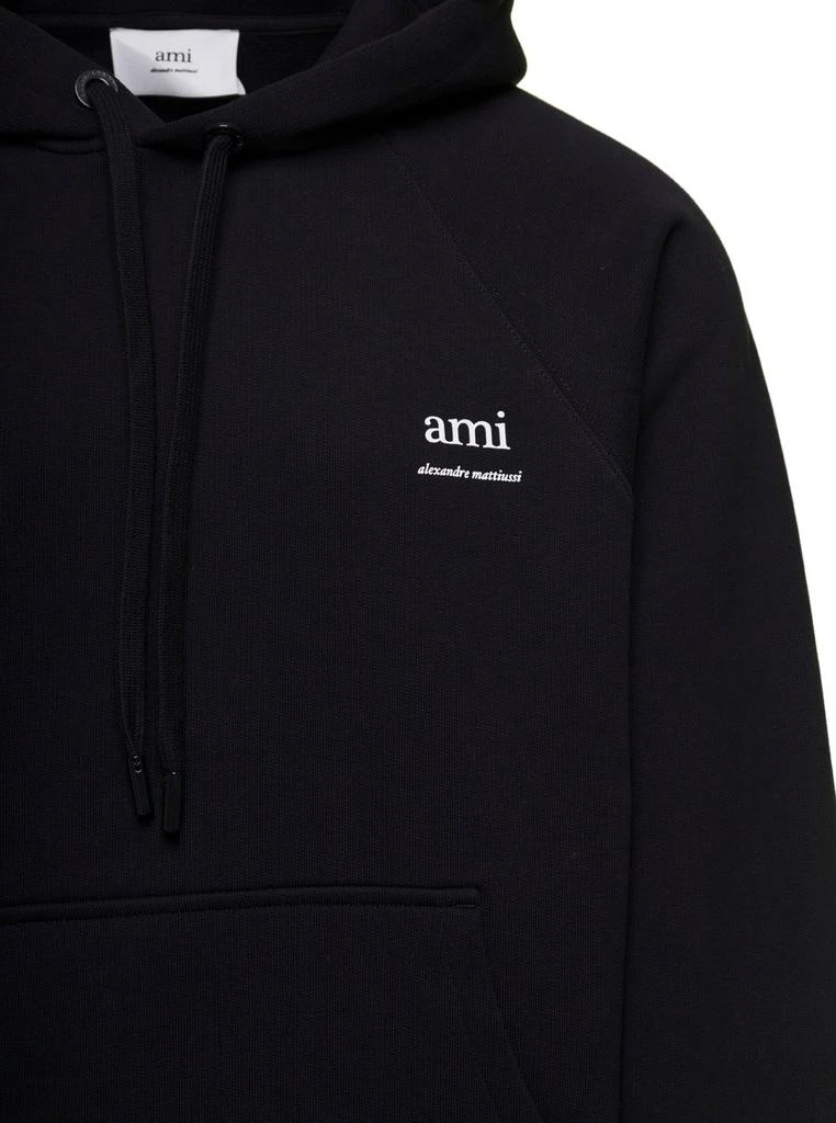 商品AMI|AMI Paris Logo Printed Drawstring Hoodie,价格¥1973,第3张图片详细描述