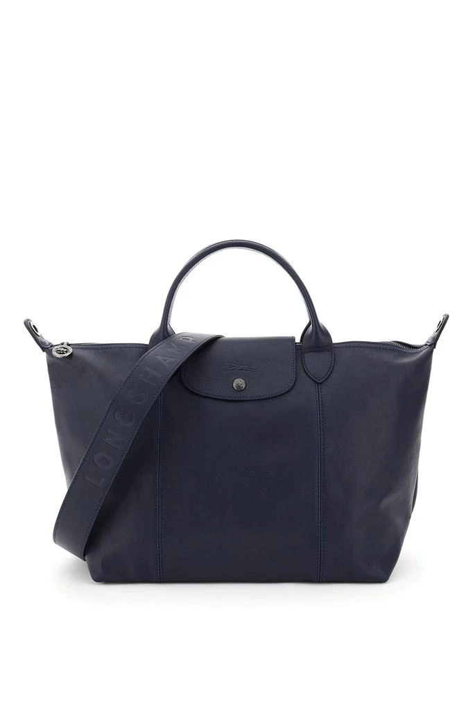 商品Longchamp|Longchamp le pliage cuir medium handbag,价格¥2898,第1张图片