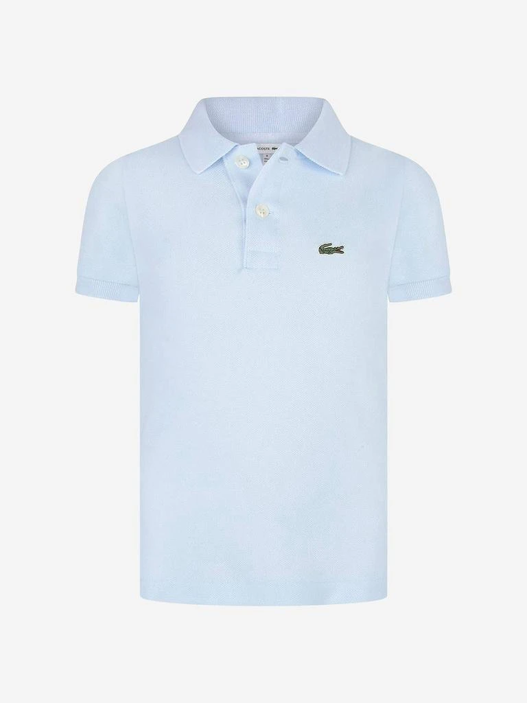 商品Lacoste|Boys Cotton Short Sleeve Polo Shirt,价格¥386,第1张图片