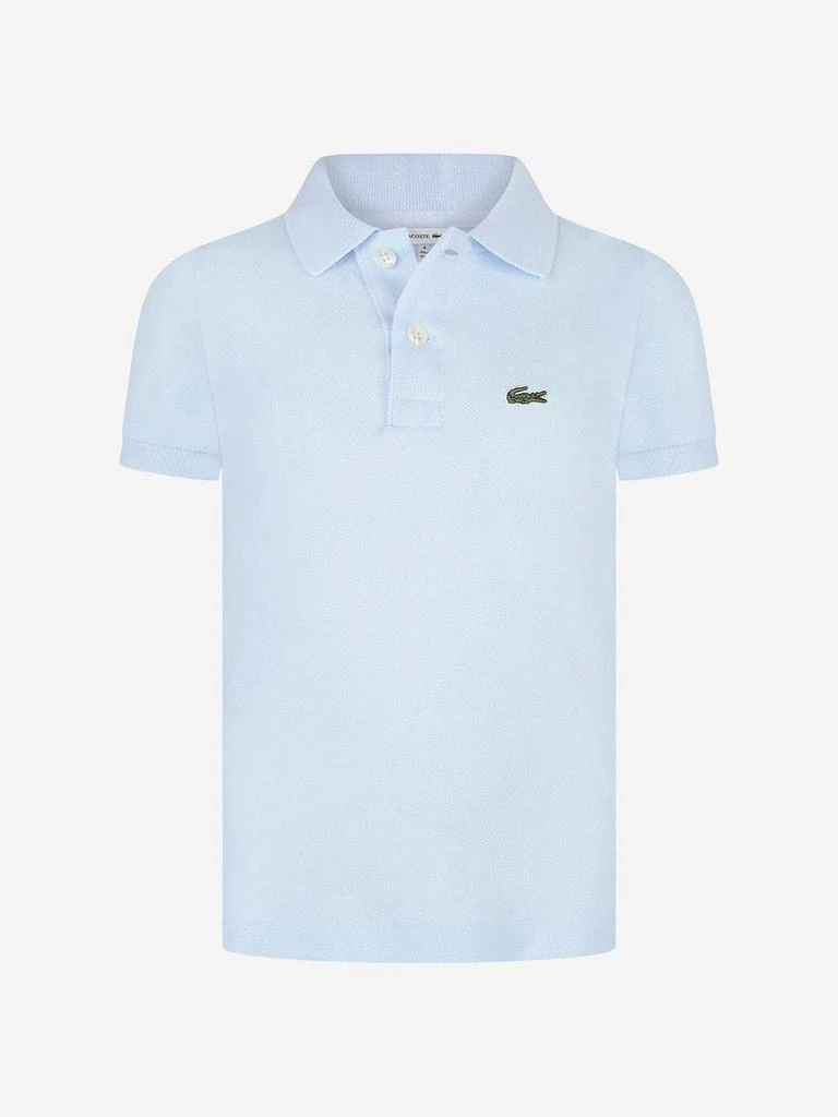 商品Lacoste|Lacoste Boys Cotton Short Sleeve Polo Shirt,价格¥493,第1张图片