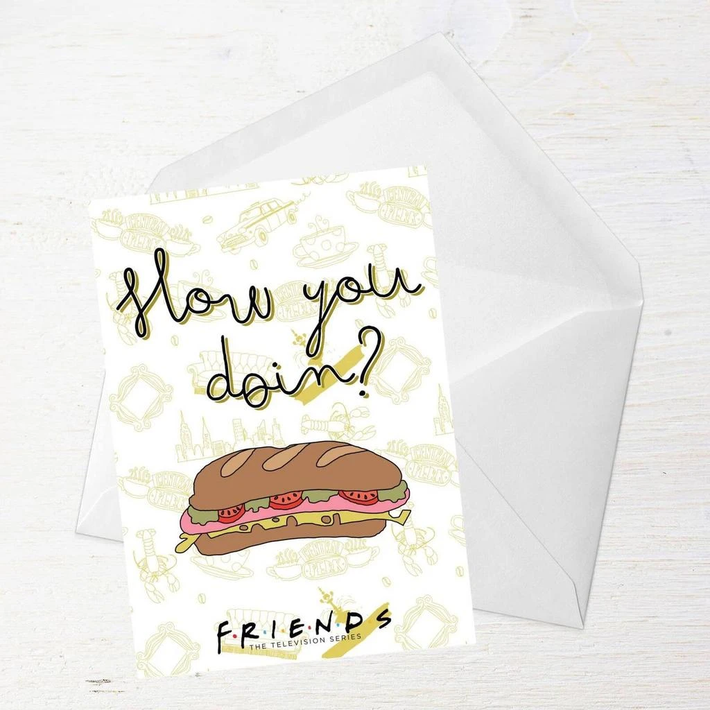 商品Original Hero|Friends How You Doin? Greetings Card,价格¥34,第2张图片详细描述