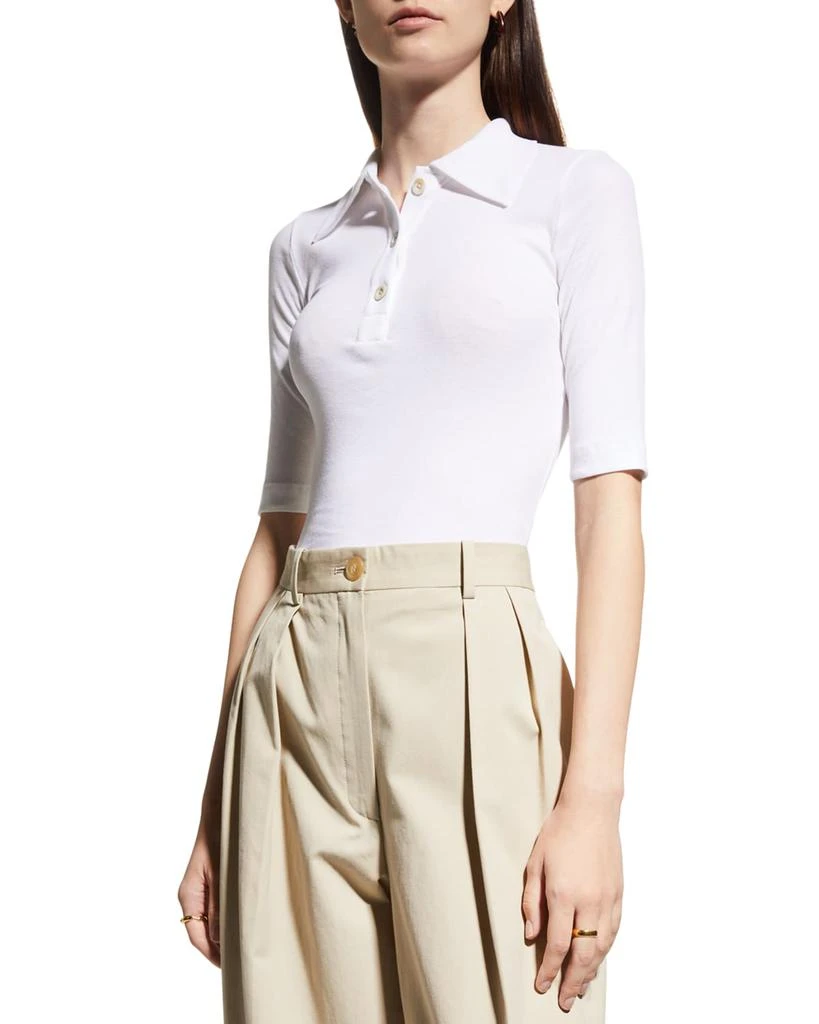 商品ROSETTA GETTY|Fitted Polo T-Shirt,价格¥3290,第4张图片详细描述