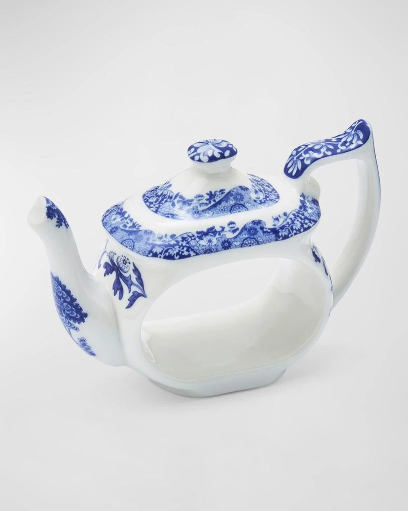 商品Spode|Blue Italian Teapot Napkin Rings, Set of 4,价格¥448,第3张图片详细描述