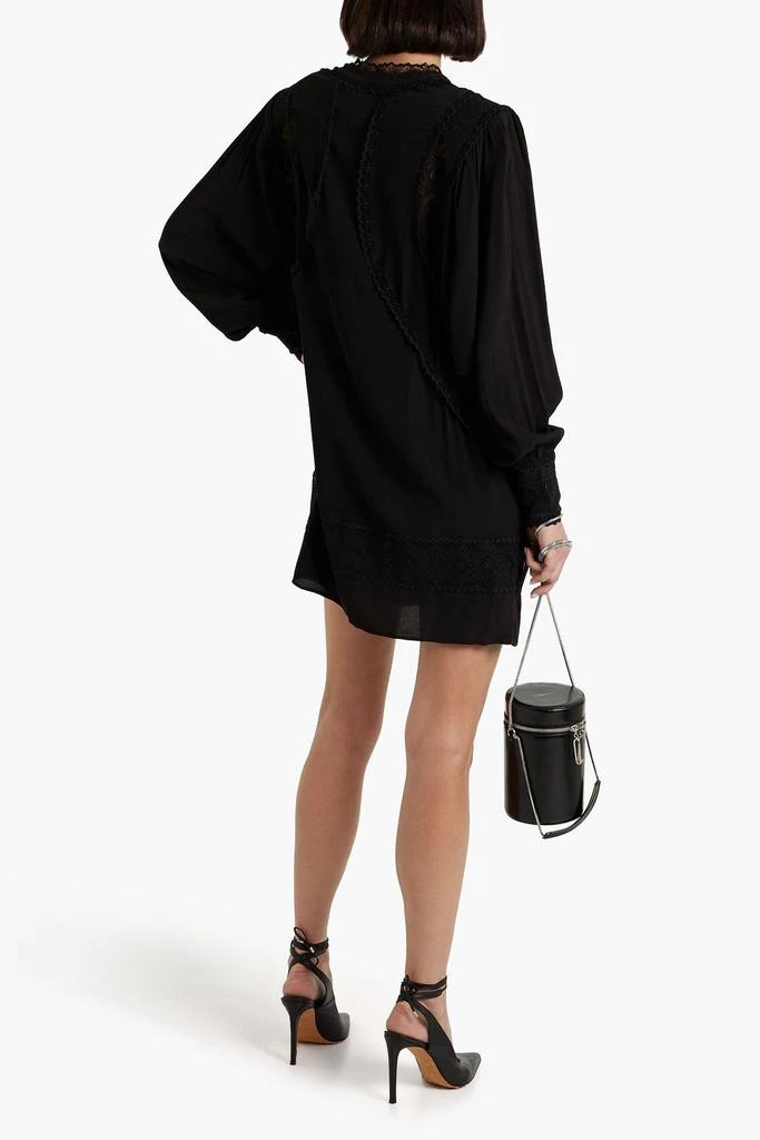商品IRO|Charsti guipure lace-paneled crepe mini dress,价格¥832,第3张图片详细描述