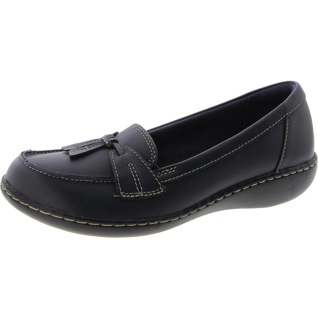 商品Clarks|Clarks Ashland Bubble Women's Leather Tasseled Slip On Casual Loafers,价格¥128,第3张图片详细描述