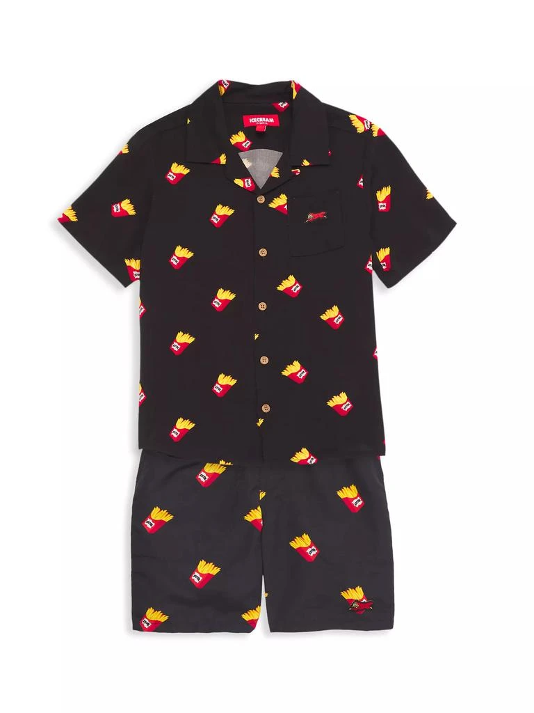 商品Icecream|Little Boy's &amp; Boy's Super Size Short-Sleeve Shirt,价格¥470,第2张图片详细描述
