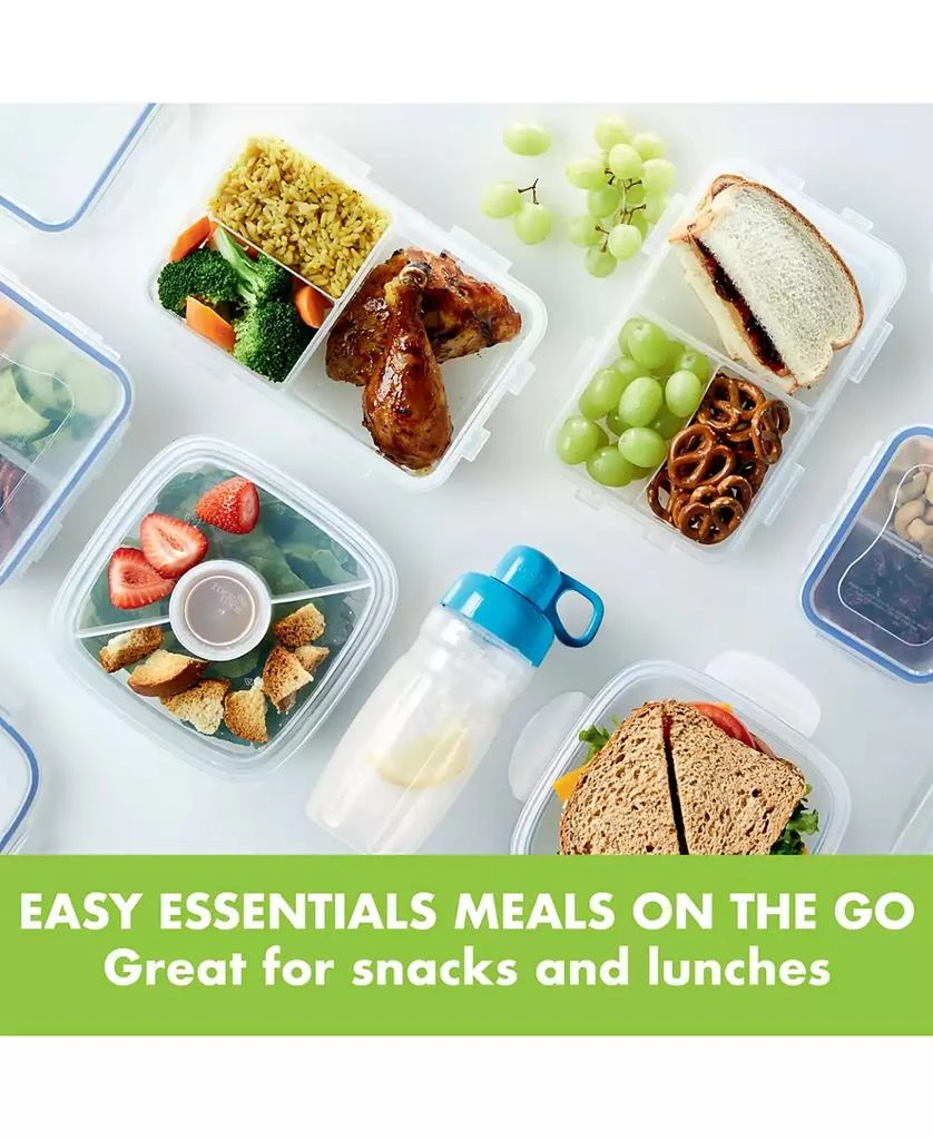 Easy Essentials 12-Pc. On the Go 12-Oz. Meals Divided Rectangular Food Storage Containers 商品