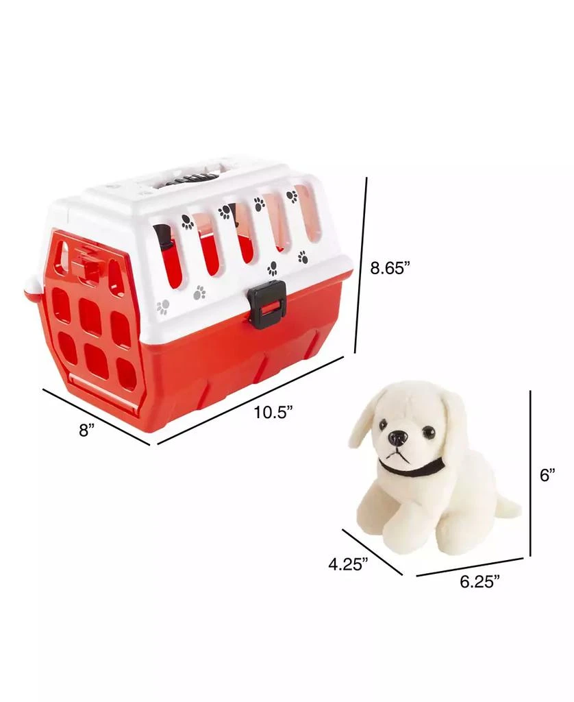 商品Trademark Global|Hey Play Kids Veterinary Set With Animal Medical Supplies, Plush Dog And Carrier For Boys And Girls, 11 Piece,价格¥315,第2张图片详细描述