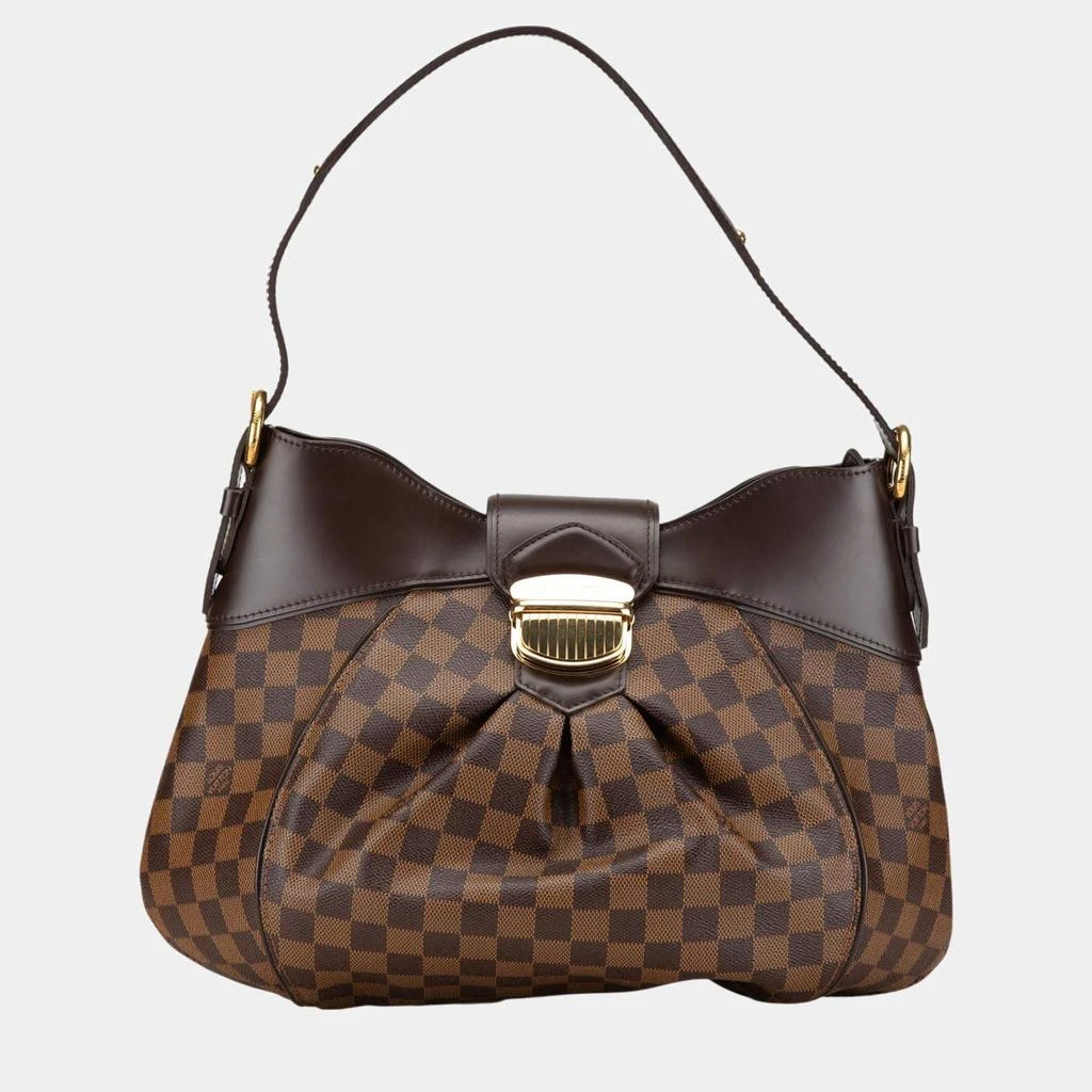 商品[二手商品] Louis Vuitton|Louis Vuitton Brown Damier Ebene Canvas Sistina MM Shoulder Bag,价格¥11909,第1张图片