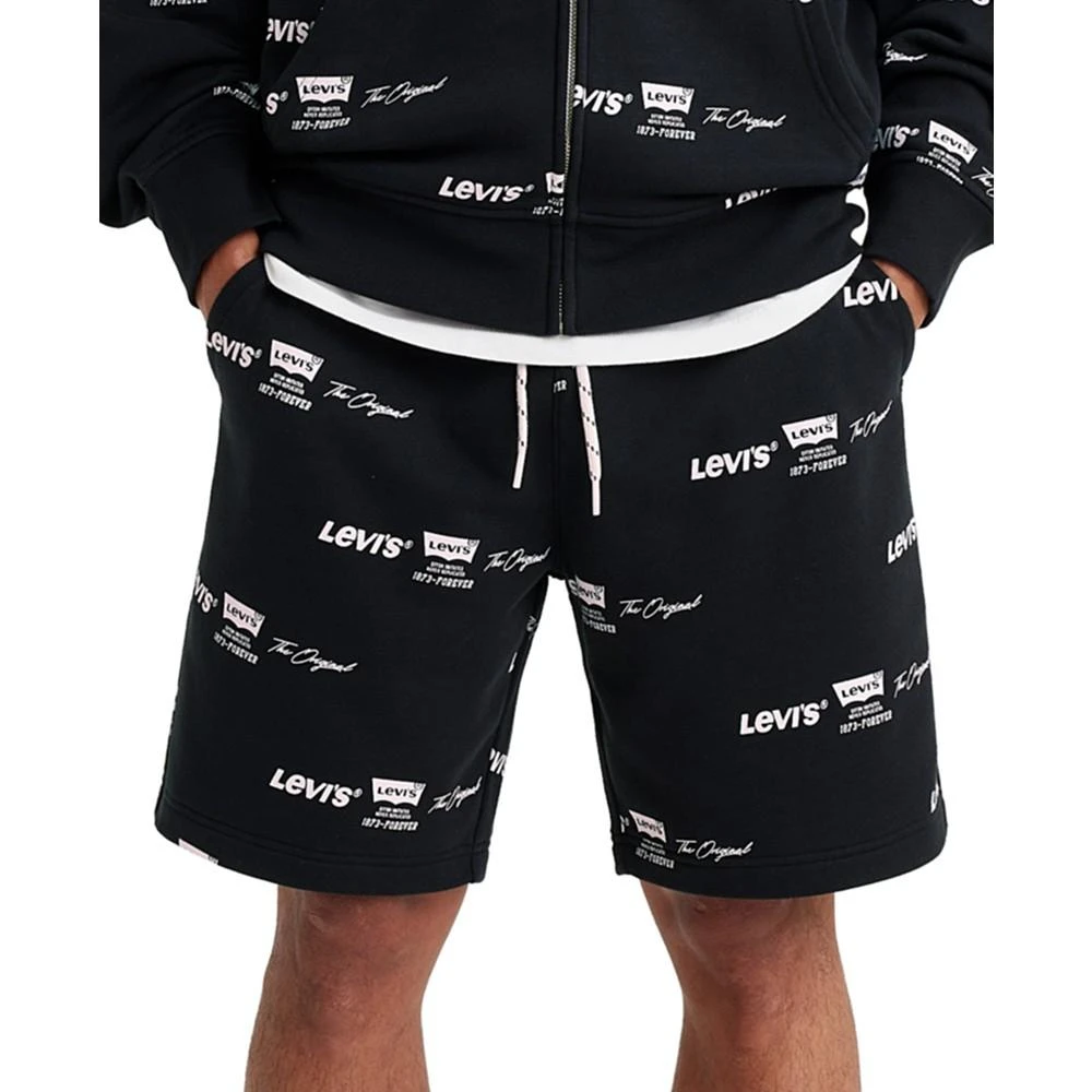 商品Levi's|Men's Relaxed Fit Drawstring Allover Logo Print Shorts,价格¥219,第1张图片