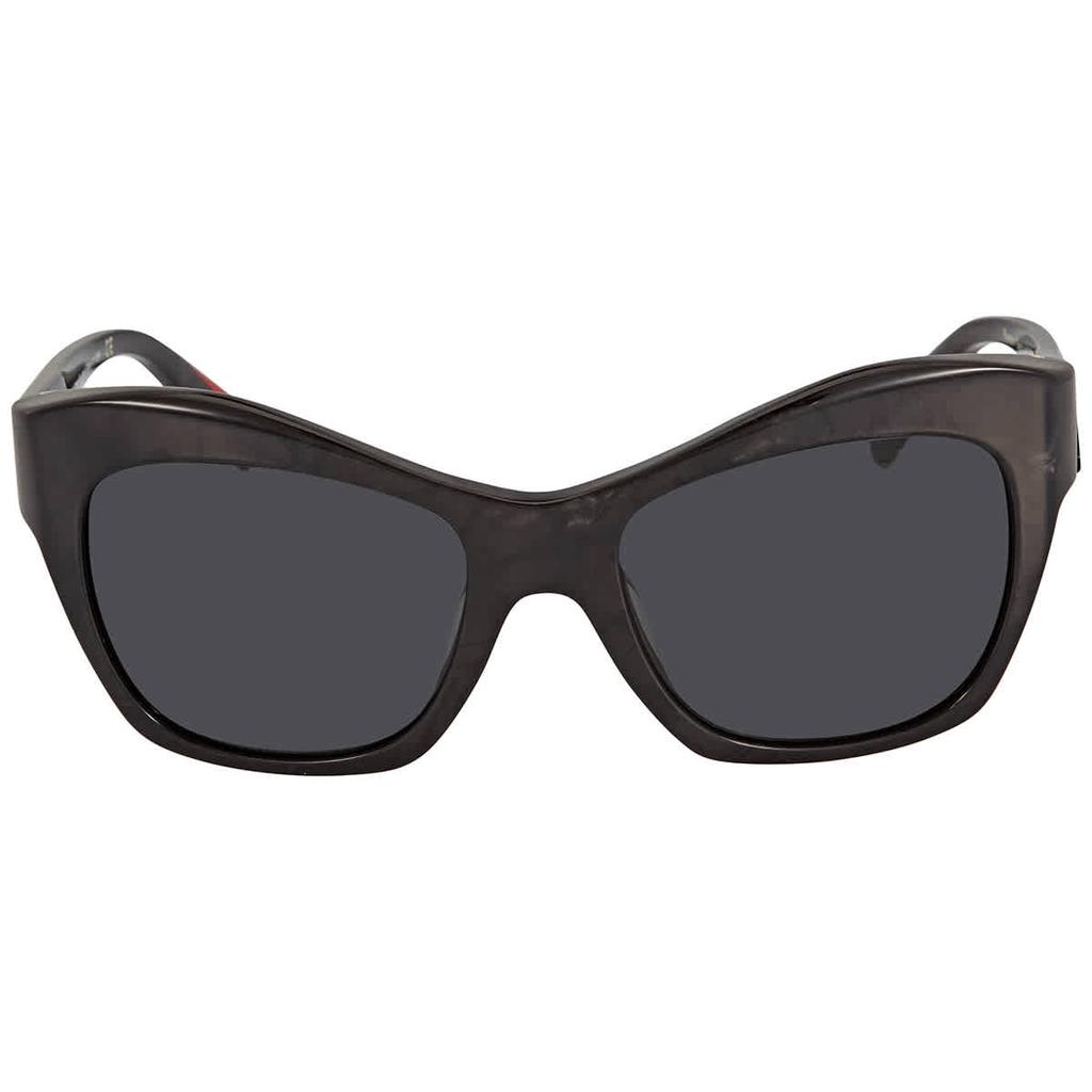 Alain Mikli Dark Grey Cat Eye Sunglasses A05043 001/8754商品第2张图片规格展示