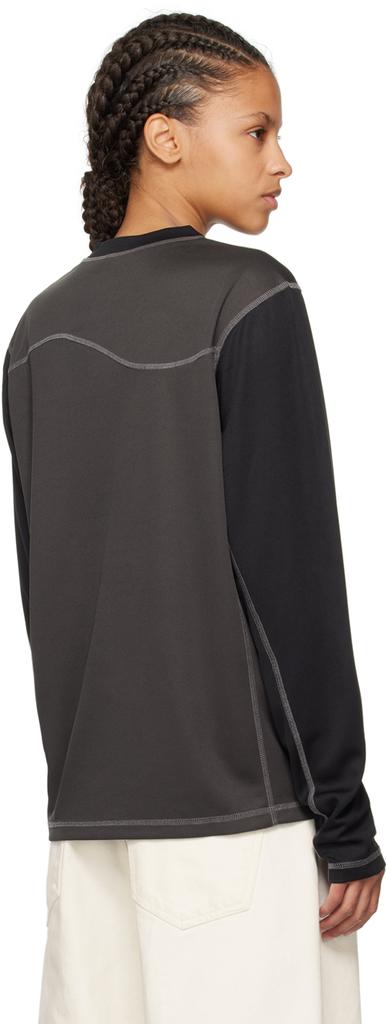 Dime Gray Athletic Long Sleeve T-Shirt - T-Shirts - BeyondStyle