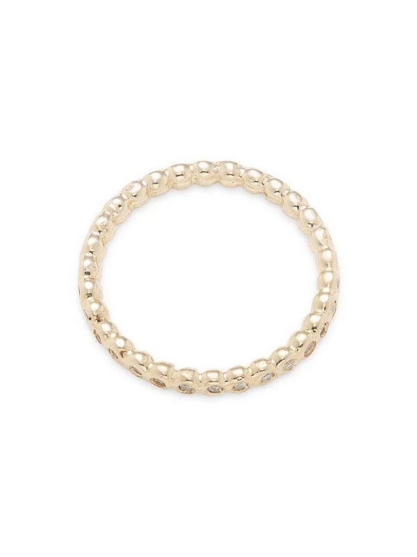 商品Zoe Chicco|14K Yellow Gold & 0.32 TCW Diamond Eternity Ring,价格¥4417,第4张图片详细描述