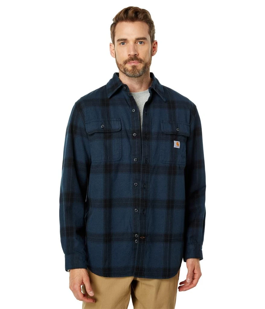 商品Carhartt|Loose Fit Heavyweight Flannel Long Sleeve Plaid Shirt,价格¥375,第1张图片