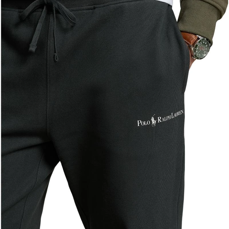 商品[国内直发] Ralph Lauren|SS24 纯色Logo字母图案宽松针织运动裤 男款 做旧黑,价格¥2290,第6张图片详细描述