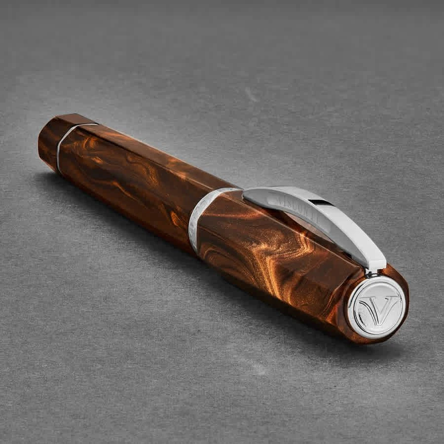 商品Visconti|Visconti 804RLMS14 'Medici' Brown Resin Rollerball Pen,价格¥1473,第2张图片详细描述