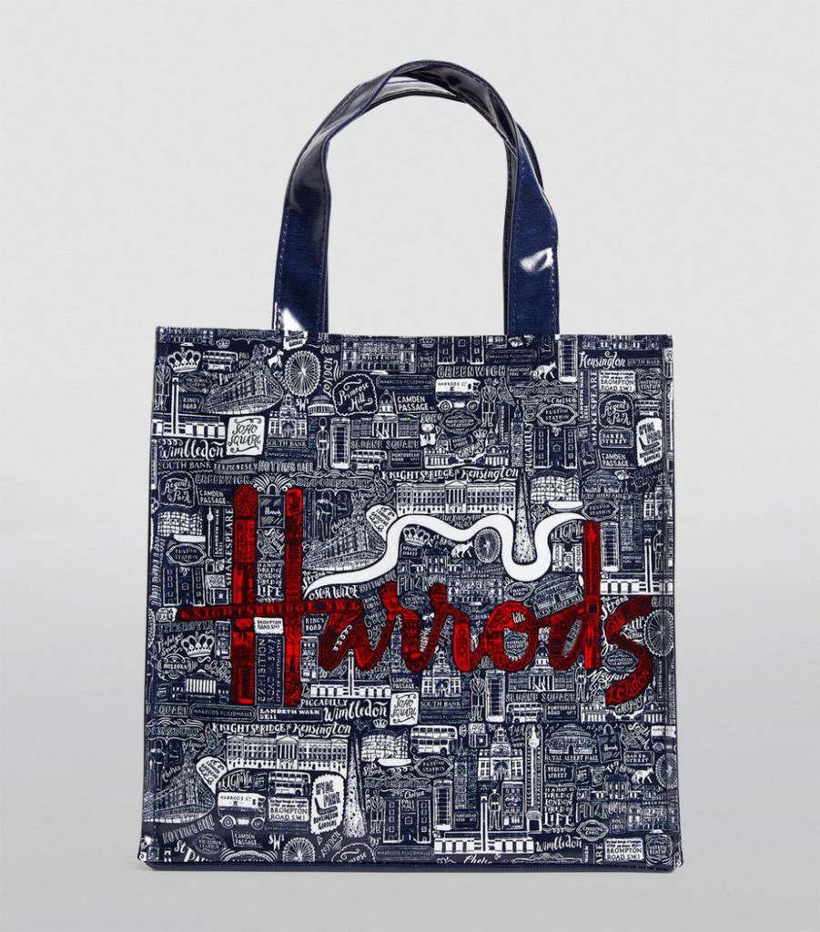 商品Harrods|Small Picture Font Shopper Bag,价格¥345,第4张图片详细描述