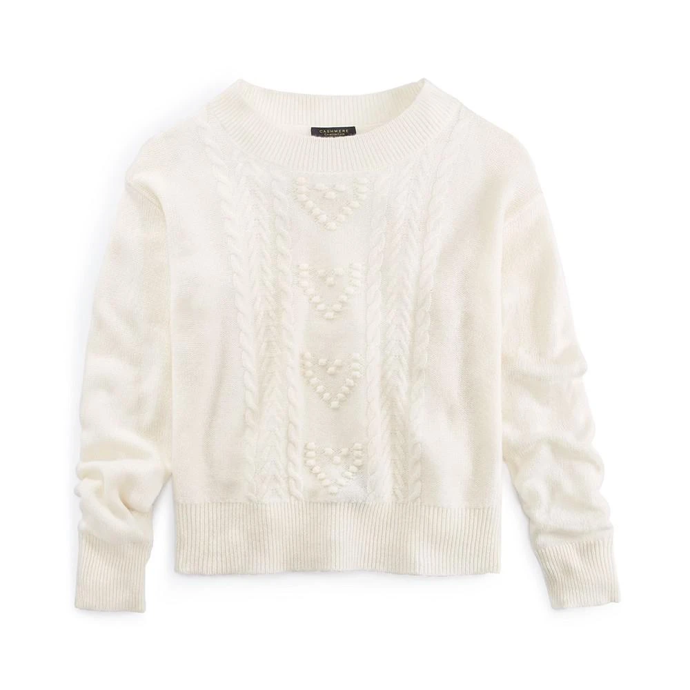 商品Charter Club|Women's 100% Cashmere Heart Sweater, Created for Macy's,价格¥798,第3张图片详细描述