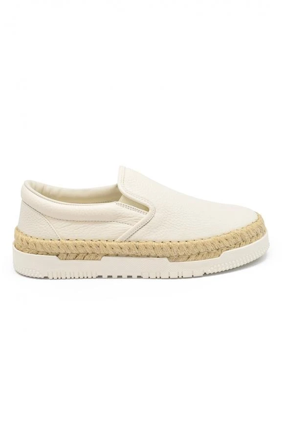 商品Valentino|Luxury Shoes For Men   Valentino Slip On In Beige Leather,价格¥2934,第1张图片