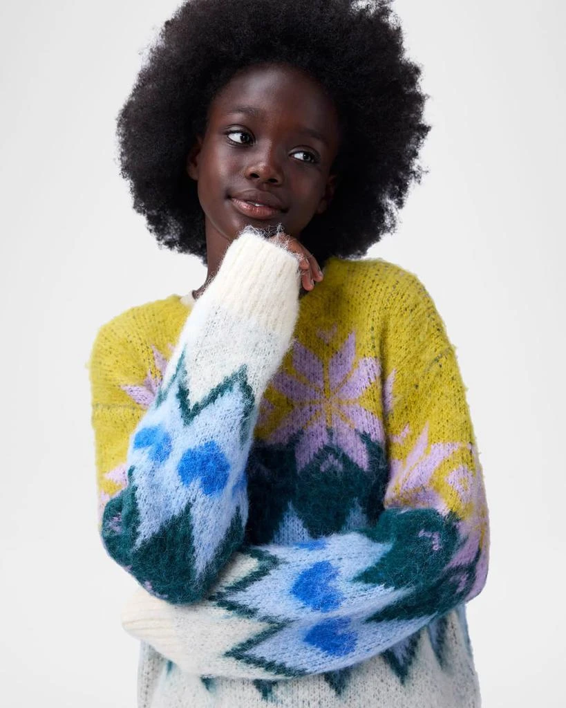 商品MOLO|Girl's Glenda Multicolor Wool-Blend Sweater, Size 7-12,价格¥690,第4张图片详细描述