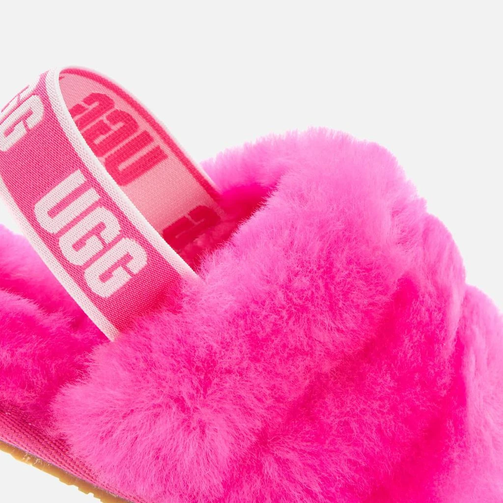 商品UGG|UGG TODDLERS' FLUFF YEAH SLIDE SLIPPERS - ROCK ROSE,价格¥297,第4张图片详细描述