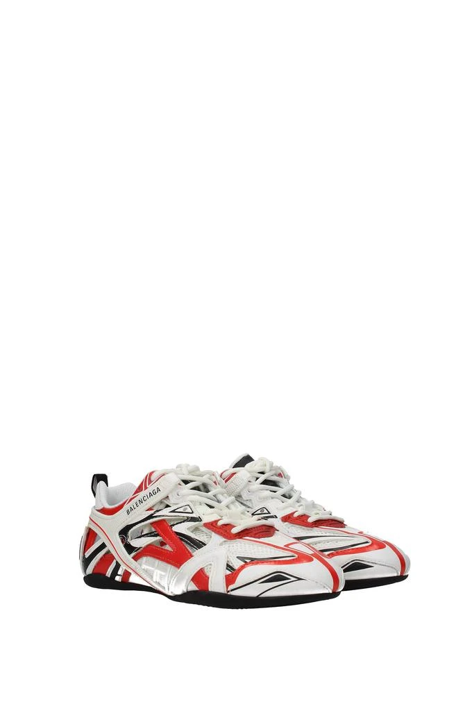 商品Balenciaga|Sneakers Leather White Red,价格¥1825,第2张图片详细描述